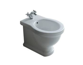 Bidet Ethos filomuro tre fori cm. 55x38 bianco lucido