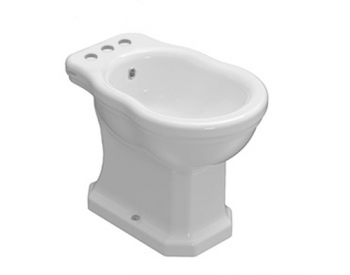 Bidet Paestum distanzato da muro cm. 57x37 tre fori bianco lucido