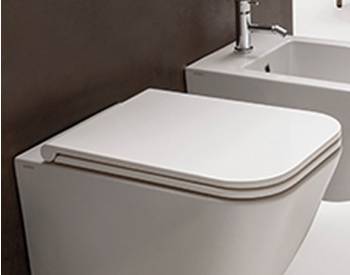 Coprivaso in termoindurente Stone con chiusura standard per wc Stone da 52 cm