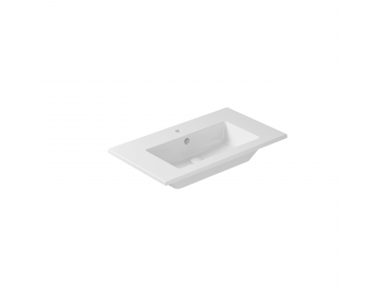 LAVABO EDEN SOSPESO INCASSO 81X46 h18 MONOFORO BIANCO