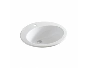 LAVABO EOLO INCASSO SOPRAPIANO 59X48 MONOFORO BIANCO