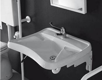 Lavabo sospeso ergonomico per disabili Confort Eco