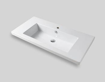 Lavabo Gap incasso 106x51 monoforo bianco