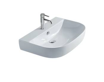 LAVABO M2/EDEN SOSPESO O PER COLONNA 50X48 h14 MONOFORO BIANCO