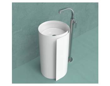 LAVABO MONOROLL 44 A COLONNA CENTRO STANZA BIANCO