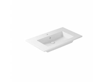 LAVABO PLUS/MEG11 SOSPESO INCASSO SOPRAPIANO 91X51 h16 BIANCO