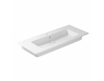 LAVABO PLUS/MEG11 SOSPESO  INCASSO SOPRAPIANO 121X51 h16 BIANCO