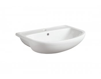 LAVABO SEMINCASSO PAOLA 67x46 BIANCO