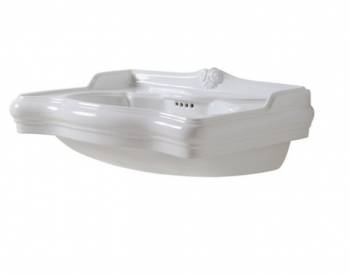 Lavabo Jubileum sospeso/struttura 110x62 monoforo in ceramica bianco lucido