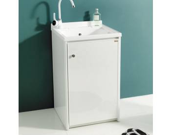 MOBILE JOSE CON LAVABO PROPILENE 50X50 DUE ANTE DA ESTERNO BIANCO OPACO