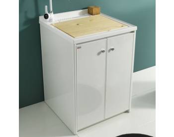 MOBILE JOSE CON LAVABO PROPILENE 60X60 DUE ANTE DA ESTERNO BIANCO OPACO