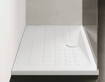 Piatto doccia Cube in ceramica h.4 rettangolare cm. 70x100 bianco lucido