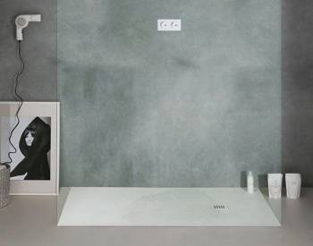 Piatto doccia Flat in marmoresina 70x180 rettangolare ultrasottile