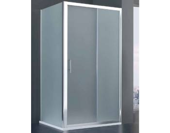 Porta doccia scorrevole Roma cm 140+ lato fisso cm 80 trasparente