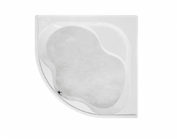 VASCA ASTOR ANGOLARE DA INCASSO 135X135 BIANCO