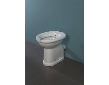 Vaso/bidet a terra Confort Open h49 sc. parete