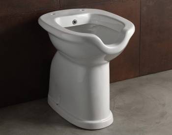 Vaso/bidet a terra Confort Open h49 sc.terra