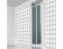 Box doccia Smeralda saloon in acrilico 3 mm 90x80 cm con profilo bianco