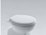 Copriwater Paestum poliestere bianco chiusura standard per wc distanziato