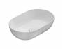 Lavabo T-Edge appoggio 54x36 ovale in ceramica bianco lucido