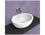 Lavabo Dip appoggio/sospeso 62x49,5 semicircolare in ceramica