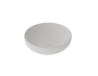 Lavabo Easy appoggio salvaspazio Ø45 tondo in ceramica bianco opaco