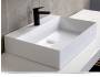 Lavabo Elegance sospeso/appoggio 42x35 monoforo in ceramica bianco lucido