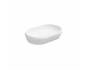 Lavabo Cruise appoggio 65x42 ovale in ceramica bianco lucido