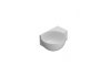 Lavabo T-Edge appoggio/sospeso 40x32 in ceramica bianco lucido