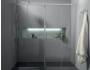Porta doccia FPSC57 in cristallo 6 mm cm. 140 con profilo cromato