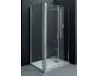 Box doccia SALOON in cristallo 6 mm trasparente 100x100 con profilo cromo