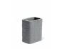 Portaspazzolini Aries da appoggio cm. 9,2x6,5 in resina grigio cemento