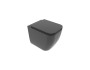 Water Brio filomuro senza brida (rimless) cm. 52,5x36 nero lucido