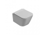 Water Mini Stone sospeso salvaspazio senza brida (rimless) cm. 45x36 bianco lucido